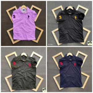 Polo Men's Plain T- Shirt Combo - Pack of 4 | Premium Cotton | Casual Wea