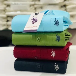 U.S Men's Plain Shirt Combo - Pack of 4 | Premium Cotton | Casual & Formal Wear