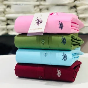 U.S Men's Plain Shirt Combo - Pack of 4 | Premium Cotton | Casual & Formal Wear