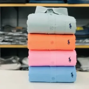 RL Polo Men's Plain Shirt Combo - Pack of 4 | Premium Cotton | Casual & Formal Wear