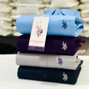 U.S Men's Plain Shirt Combo - Pack of 4 | Premium Cotton | Casual & Formal Wear