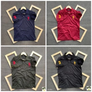 Polo Men's Plain T- Shirt Combo - Pack of 4 | Premium Cotton | Casual Wea