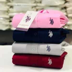 U.S Men's Plain Shirt Combo - Pack of 4 | Premium Cotton | Casual & Formal Wear