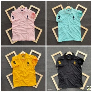 Polo Men's Plain T- Shirt Combo - Pack of 4 | Premium Cotton | Casual Wea