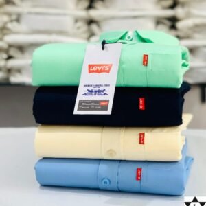 Levies Men's Plain Shirt Combo - Pack of 4 | Premium Cotton | Casual & Formal Wear