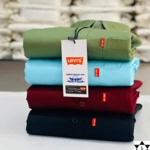 Levies Men's Plain Shirt Combo - Pack of 4 | Premium Cotton | Casual & Formal Wear