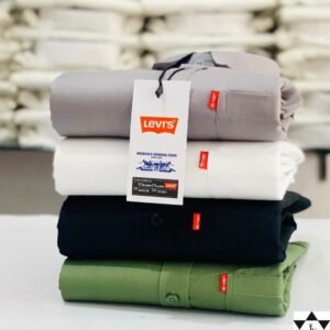 Levies Men's Plain Shirt Combo - Pack of 4 | Premium Cotton | Casual & Formal Wear
