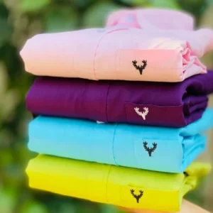 Allen Solly Plain Shirts Combo  (Pack of 4)