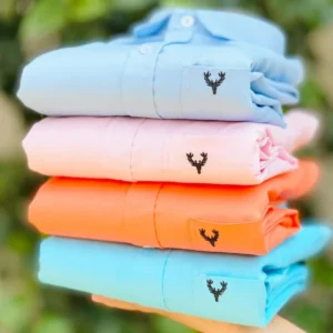 Allen Solly Plain Shirts Combo  (Pack of 4)