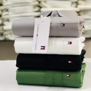 Tommy Men's Plain Shirt Combo - Pack of 4 | Premium Cotton | Casual & Formal Wear