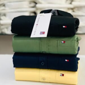 Tommy Men's Plain Shirt Combo - Pack of 4 | Premium Cotton | Casual & Formal Wear