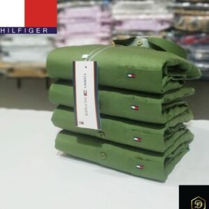 Tommy Men's Plain Shirt Combo - Pack of 4 | Premium Cotton | Casual & Formal Wear