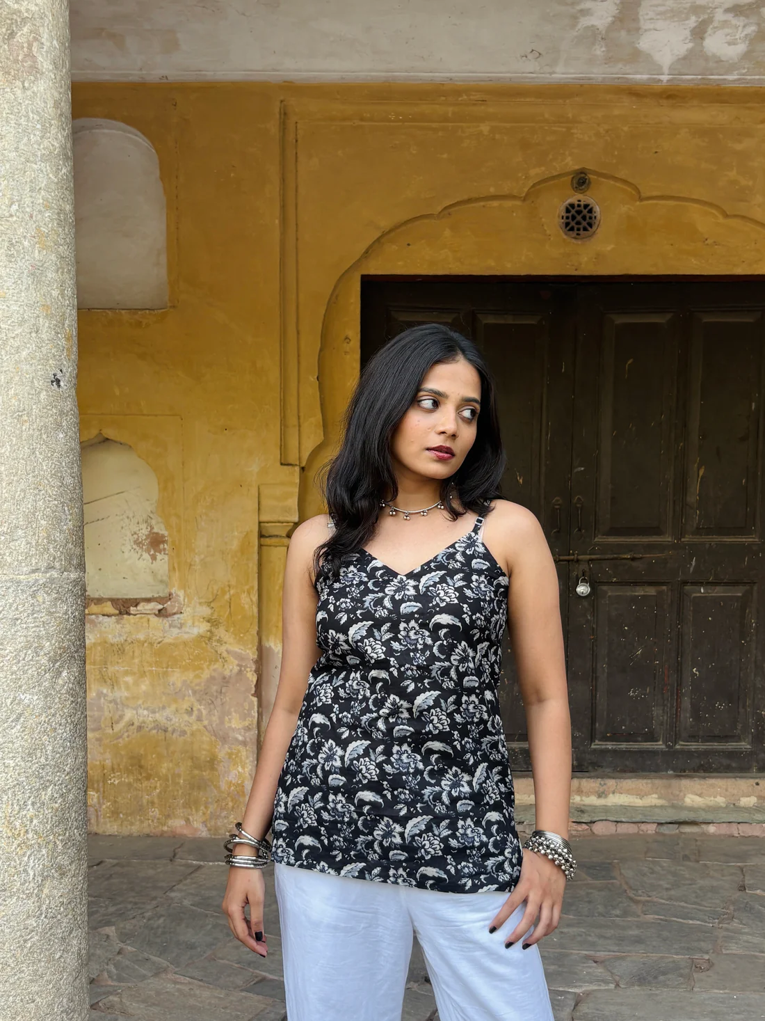 Kalmaya - V neck Strap Kurti - Image 3