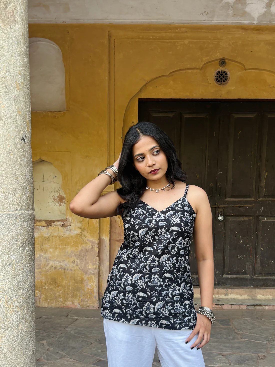 Kalmaya - V neck Strap Kurti - Image 4