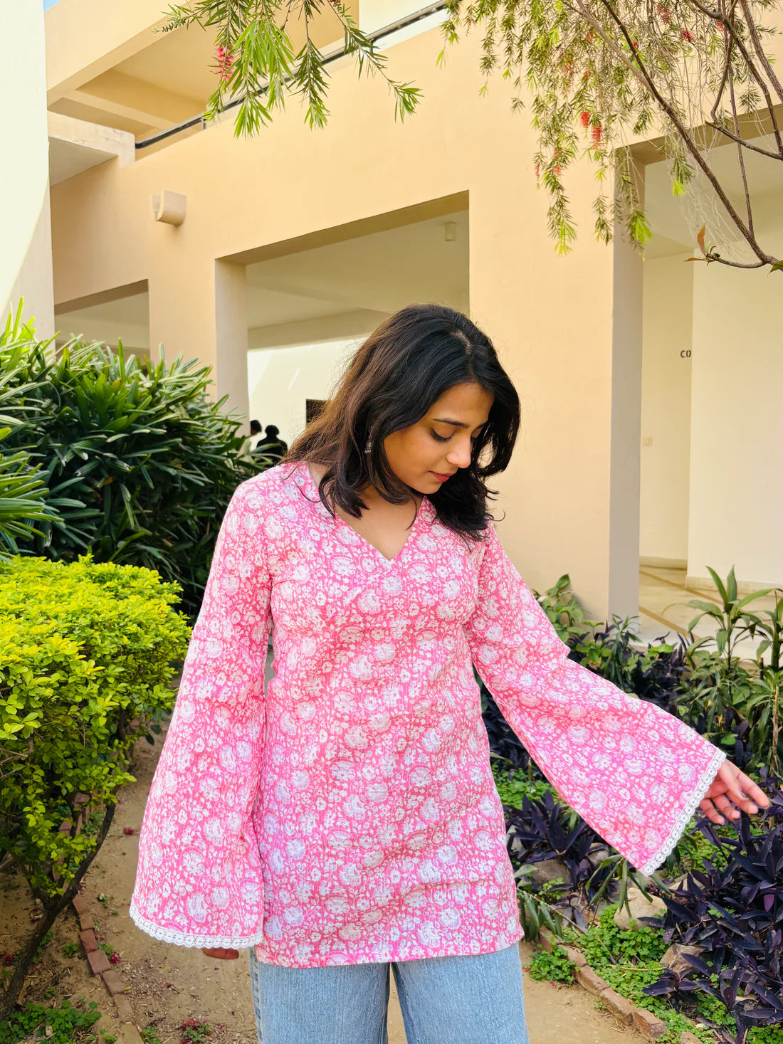 Roohani Kurti ( Soft Print Handblock ) - Image 2