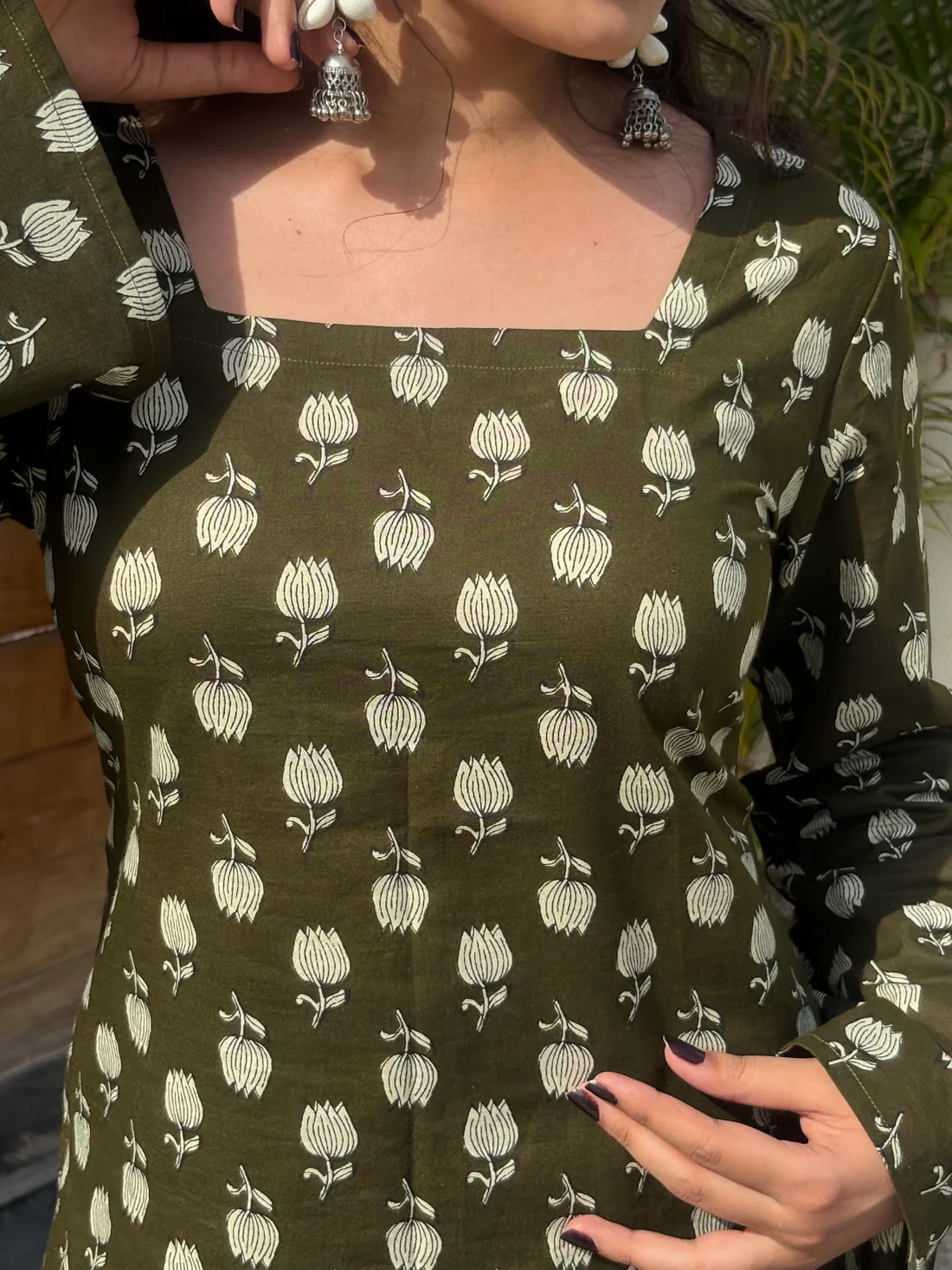 Vrinda - Square neck Kurti - Image 5