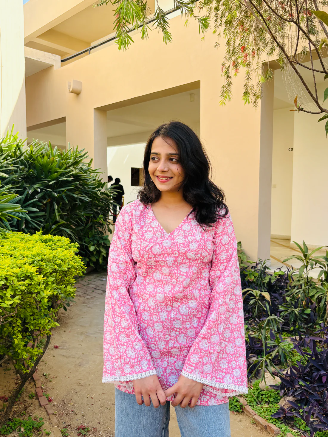 Roohani Kurti ( Soft Print Handblock ) - Image 3