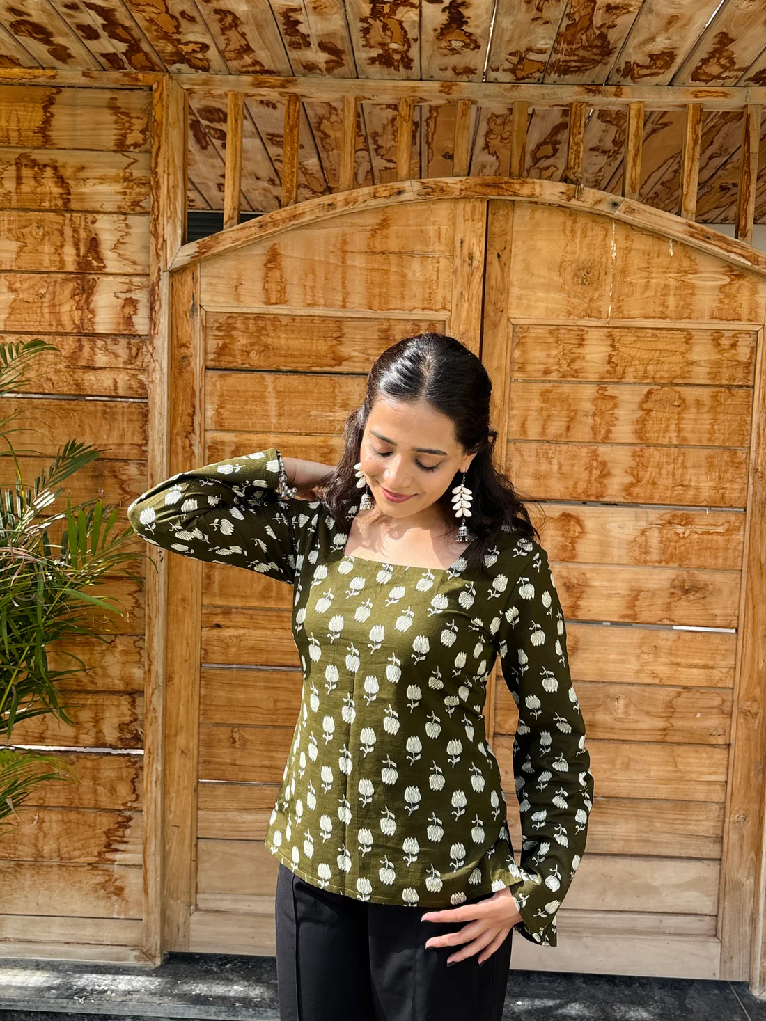 Vrinda - Square neck Kurti - Image 3