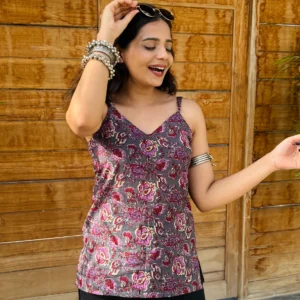 Rasrang - V neck Strap Kurti